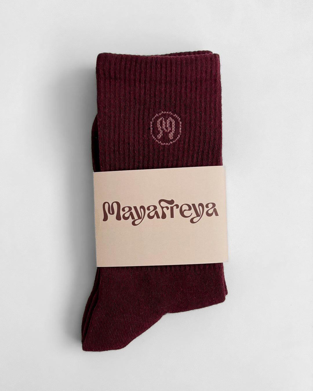 Zoe Deep Bordeaux Socks