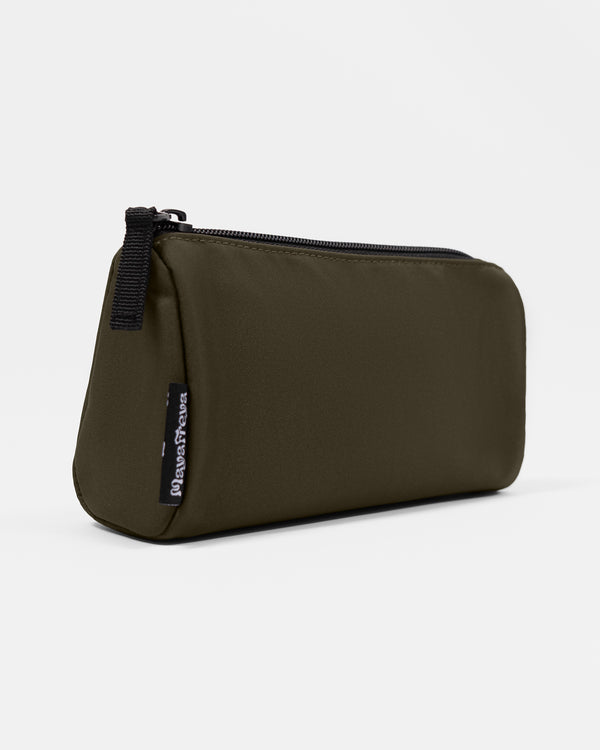Alisa Deep Olive Cosmetic Pouch