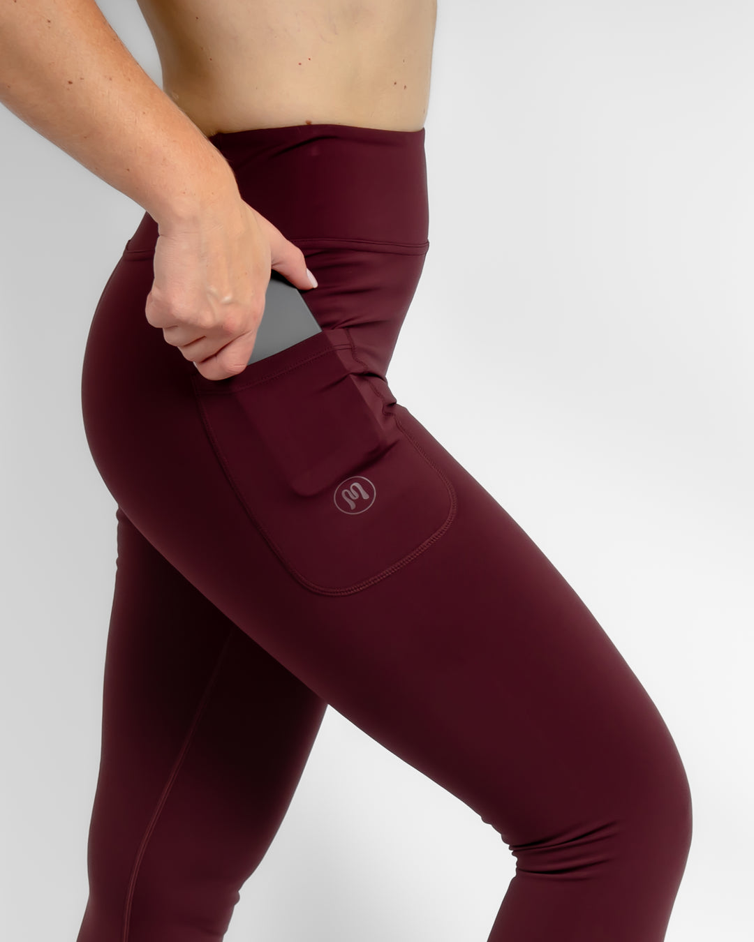 Aya Deep Bordeaux Winter Leggings