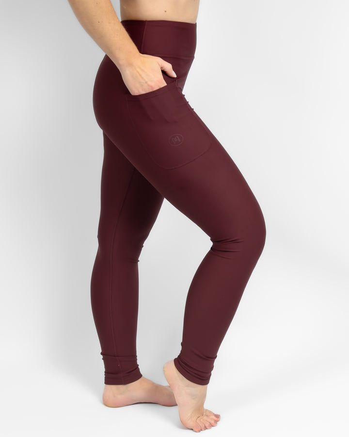 Signature Deep Bordeaux Leggings