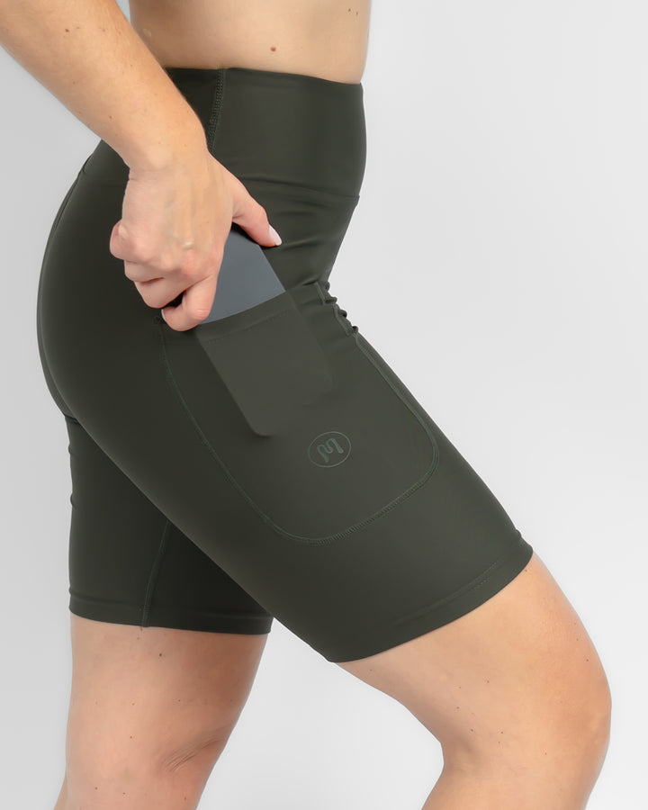 Signature Deep Olive Shorts