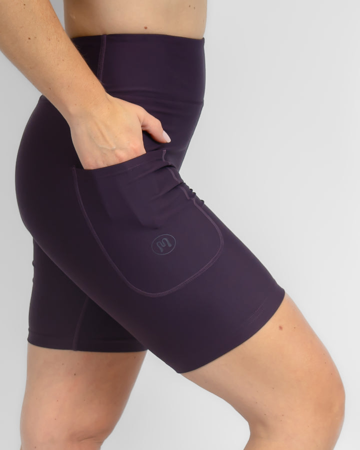 Signature Deep Plum Shorts