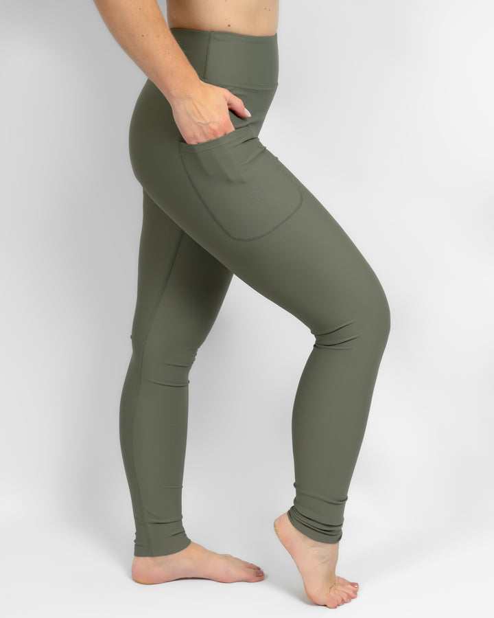 Signature Dusty Green Leggings