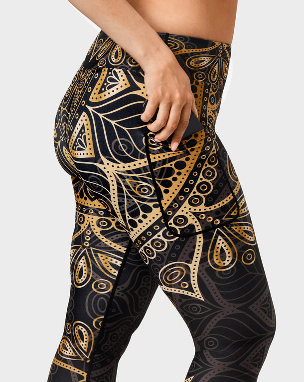 Signature Golden Mandala Leggings