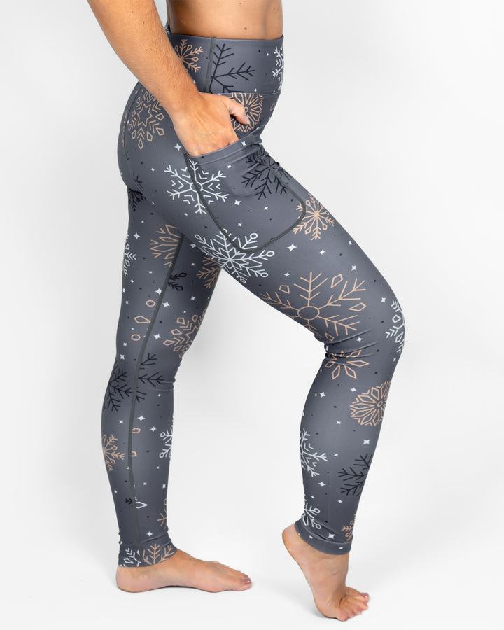 Signature Grey Snowflake Leggings