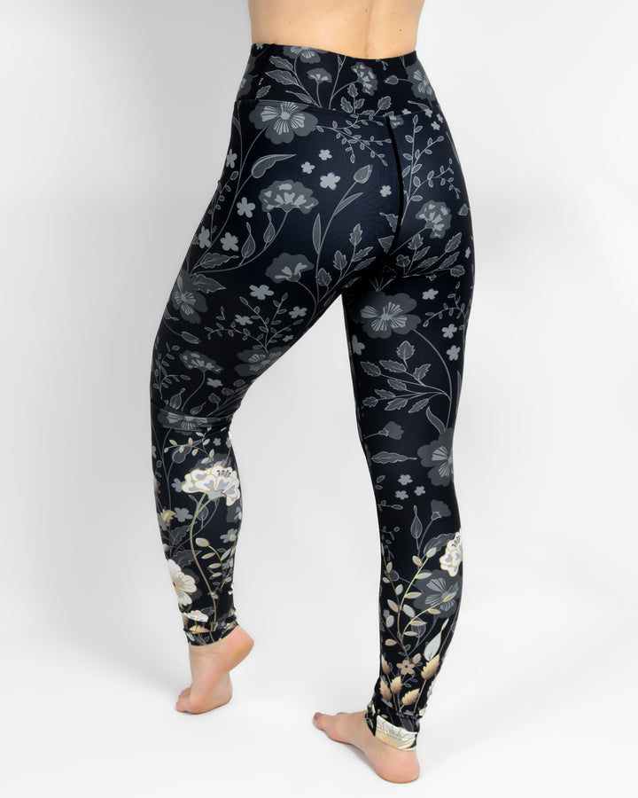 Hope Elegant Floral Leggings Without Pockets