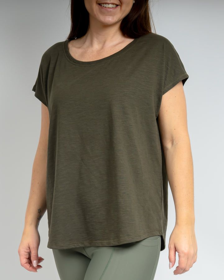 Marley Relaxed Deep Olive T-Shirt