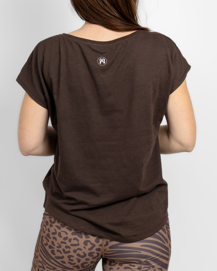 Marley Relaxed Mocha Brown T-Shirt