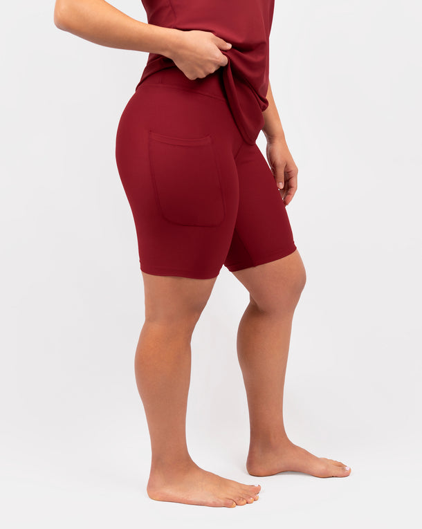 Signature Bordeaux Shorts