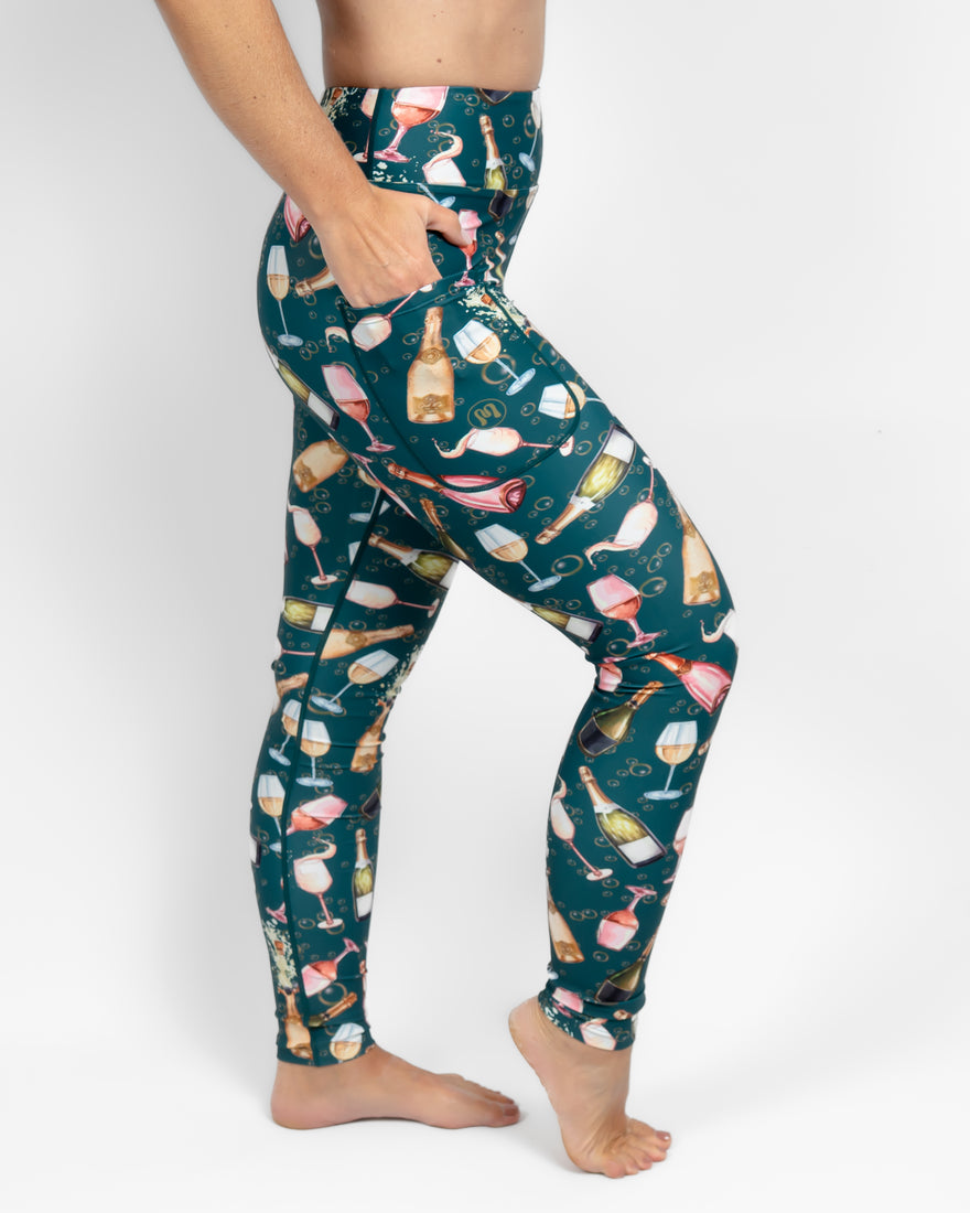 Lillemor x Champagnekassen Signature Sip Happens Leggings