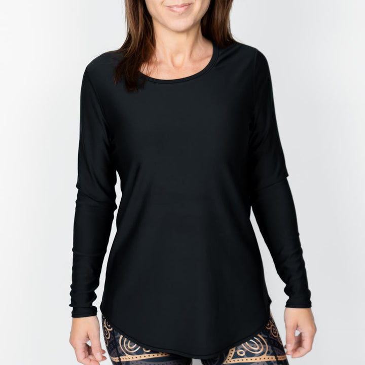 Vigga Fitted Black Long-Sleeve