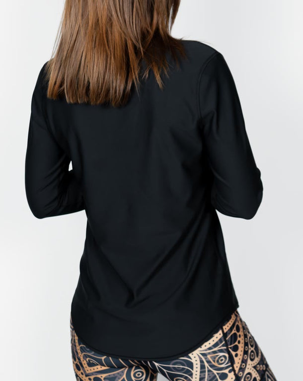 Vigga Fitted Black Long-Sleeve