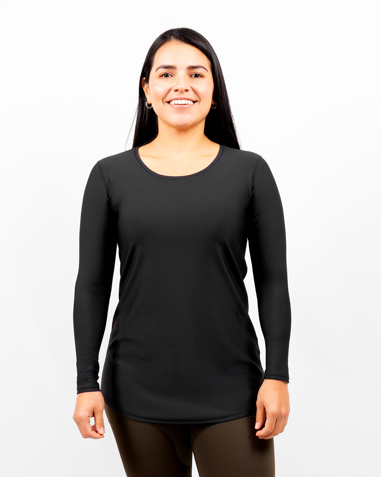 Vigga Fitted Black Long-Sleeve - Extra Length – Maya Freya