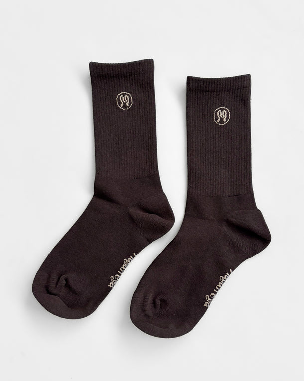 Zoe Mocha Brown Socks